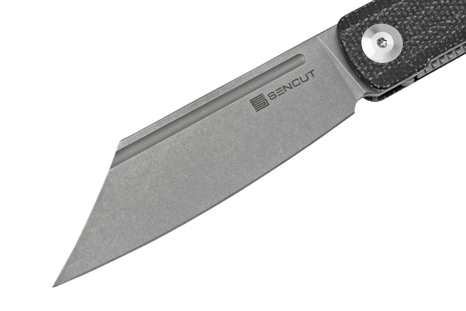 SENCUT Bronte SA08A Stonewashed, Black Micarta, Taschenmesser 3 SENCUT Bronte SA08A Stonewashed, Black Micarta, Taschenmesser – Bild 3