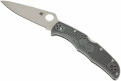 Spyderco Endura 4 C10FPGY Taschenmesser, Grau -Böker || Spyderco || Cold Steel Verkaufsgeschäft SPC10FPGY 02 spyderco endura grijs spc10fpgy d2