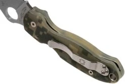 Spyderco Para 3 C223GPCMO Taschenmesser, Camo -Böker || Spyderco || Cold Steel Verkaufsgeschäft SPC223GPCMO 05 spyderco v202111