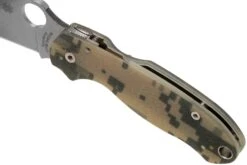 Spyderco Para 3 C223GPCMO Taschenmesser, Camo -Böker || Spyderco || Cold Steel Verkaufsgeschäft SPC223GPCMO 07 spyderco v202111