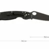 Spyderco Military Black C36GPBK Taschenmesser, Schwarz