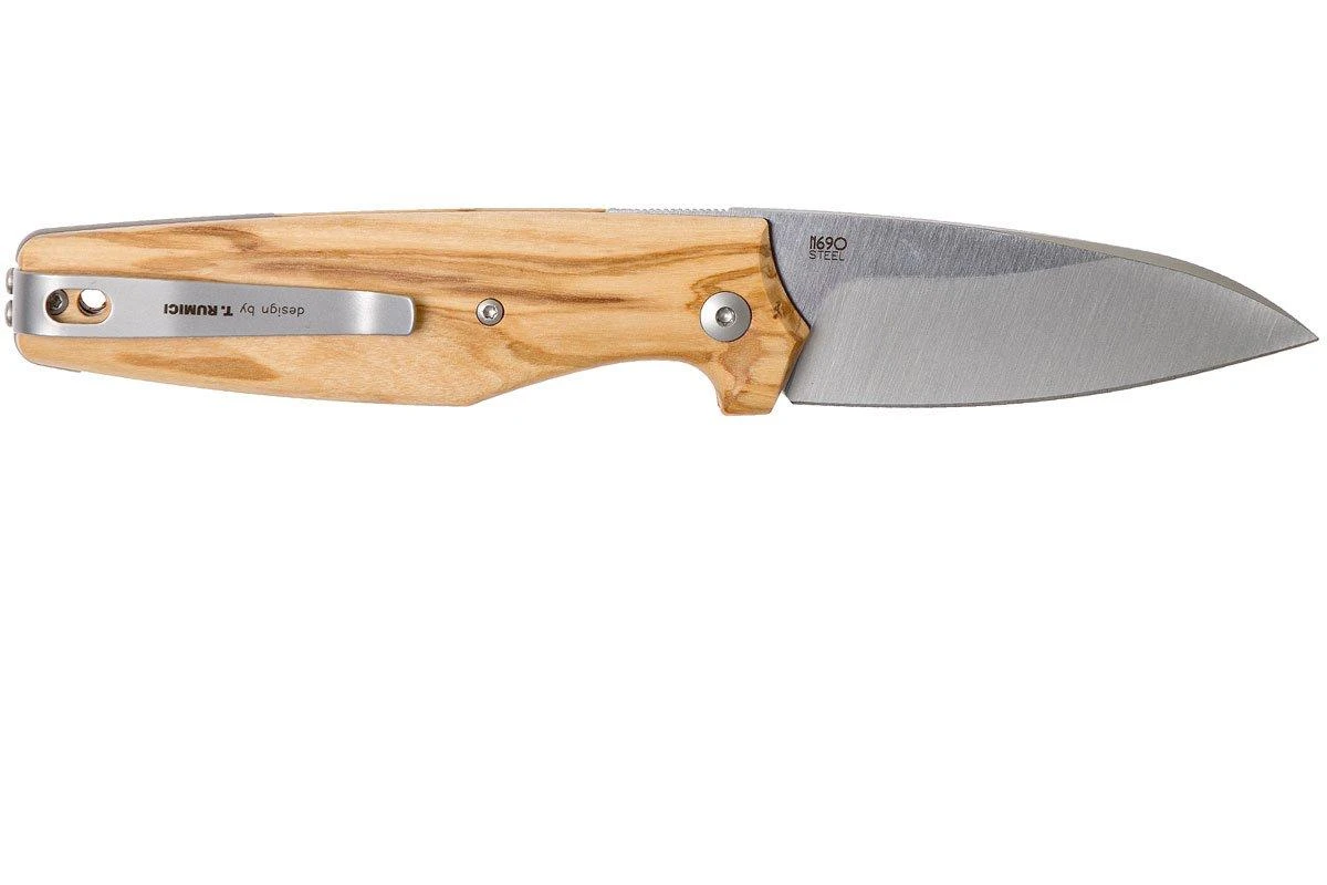 Viper Dan 2 5930UL Olivenholz, N690, Sheepfoot 2 Viper Dan 2 5930UL Olivenholz, N690, Sheepfoot – Bild 2