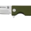 WESN Microblade SN01-3, D2, OD Green G10, Titanium, Taschenmesser