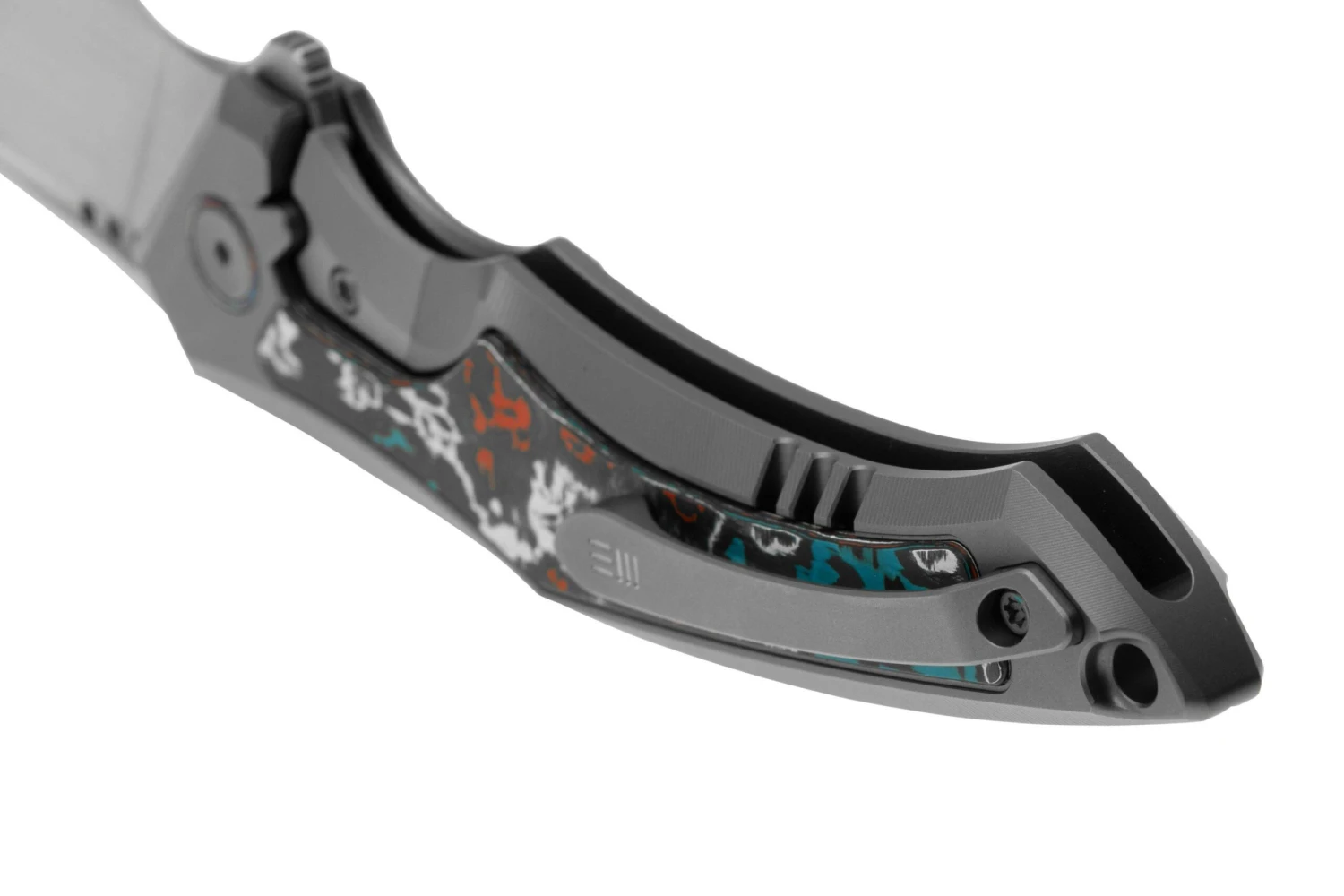 WE Knife Orpheus WE23009-4 CPM 20CV, Gray Titanium, Nebula Fat Carbon, Taschenmesser 4 WE Knife Orpheus WE23009-4 CPM 20CV, Gray Titanium, Nebula Fat Carbon, Taschenmesser – Bild 4