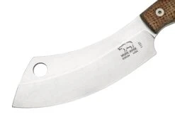 White River Camp Cleaver WRCC55-BNA Natural Burlap Micarta, Campingmesser -Böker || Spyderco || Cold Steel Verkaufsgeschäft WRCC55 BNA 03 whiteriver
