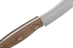 White River Camp Cleaver WRCC55-BNA Natural Burlap Micarta, Campingmesser -Böker || Spyderco || Cold Steel Verkaufsgeschäft WRCC55 BNA 05 whiteriver