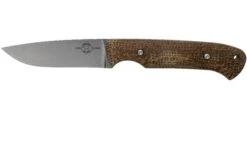 White River Knives Hunter Natural Burlap Micarta Jagdmesser, Owen Baker Jr. Design